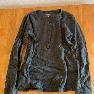 LL Bean Henley Top Size S